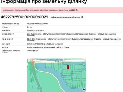 ділянка за адресою 