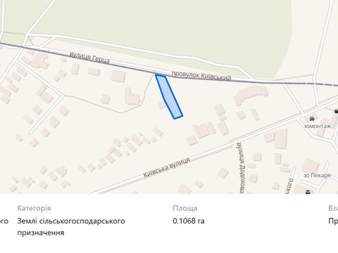 ділянка за адресою Лісна вул.