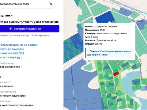 ділянка за адресою Броварська вул.