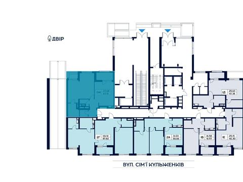 квартира по адресу Семьи Кульженков ул. (Дегтяренко Петра), (Будинок 2)