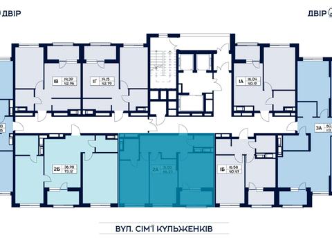 квартира по адресу Семьи Кульженков ул. (Дегтяренко Петра), (Будинок 2)