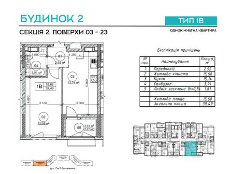 квартира по адресу Семьи Кульженков ул. (Дегтяренко Петра), (Будинок 2)