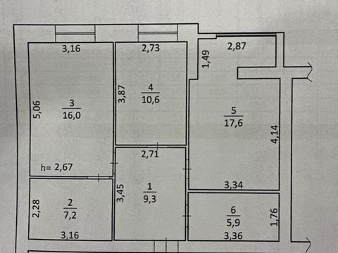 квартира за адресою с. Крижанівка, Академіка Сахарова вул., 5-Д