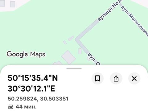 участок по адресу Кобзаря ул.