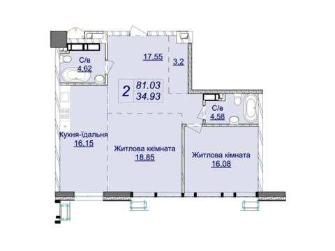 квартира за адресою Андрія Верхогляда вул. (Михайла Драгомирова), (8 черга (будинок 6))