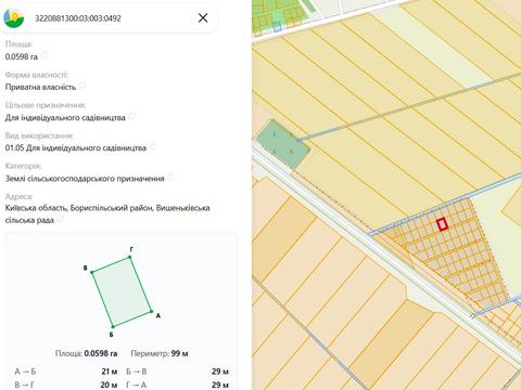 ділянка за адресою 