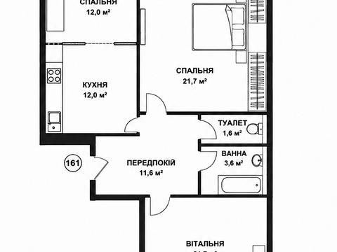 квартира по адресу Симоненко ул., 4-В
