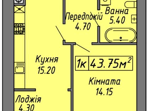 квартира по адресу Степана Бандеры ул., (Будинок 1)