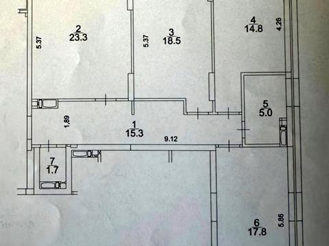 квартира по адресу Воздухофлотский просп. (Повітрофлотський), 56-Г
