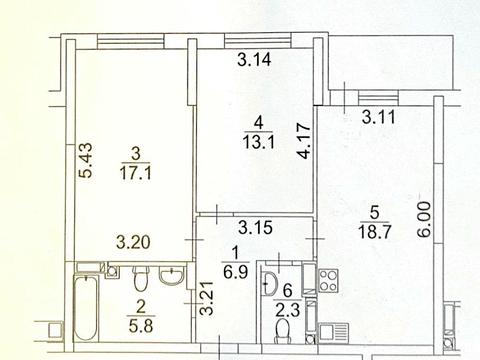 квартира по адресу Воздухофлотский просп. (Повітрофлотський), 56-Б
