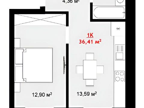 квартира за адресою Дмитра Коцюбайла вул., (Будинок 1)