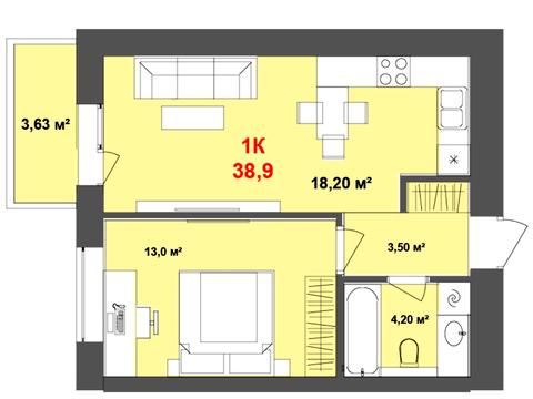 квартира за адресою Дмитра Коцюбайла вул., (Будинок 1)