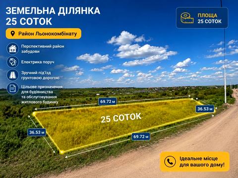 ділянка за адресою Рівне, Льонокомбінатівська вул.