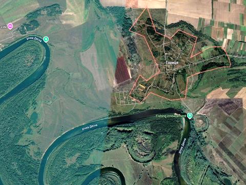 ділянка за адресою с. Гориця, попудренка
