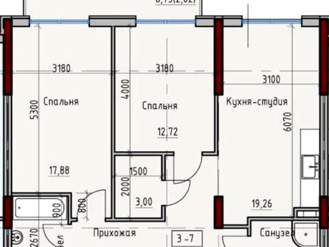 квартира за адресою Дмитріївська вул. (Дмитрія Донського), 59/1