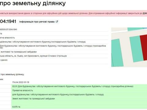 ділянка за адресою 