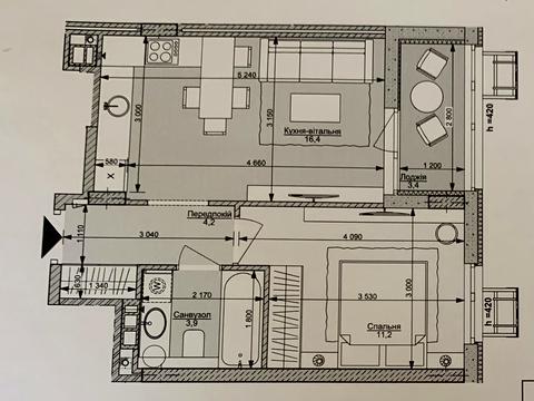 квартира за адресою Салютна вул., 2к20