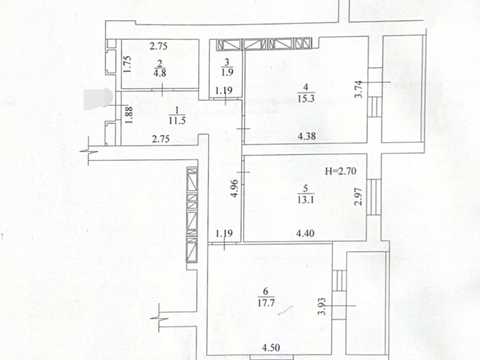квартира по адресу Елизаветинская ул., 7