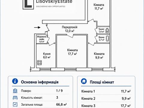 квартира за адресою Тростянецька вул., 12