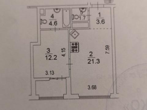 квартира по адресу Заречная ул., 6 к2