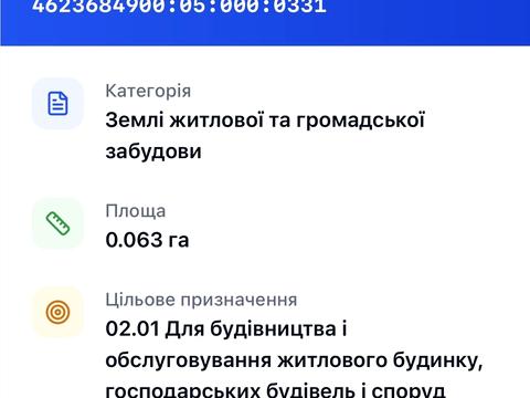 ділянка за адресою с. Оброшине, 
