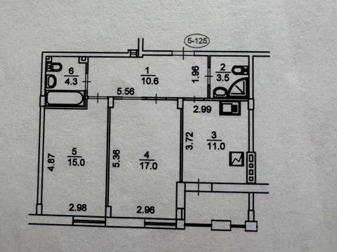 квартира по адресу Регенераторная ул., 4 к5