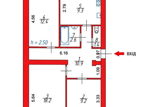 квартира по адресу 6-й мікрорайон, 8