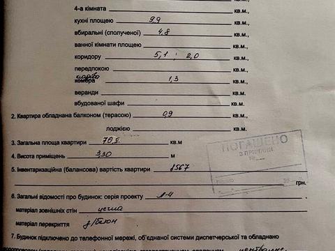 квартира за адресою Дмитра Яворницького просп. (Карла Маркса), 77