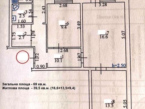 квартира за адресою Лесі Українки просп. (50 років Жовтня), 52