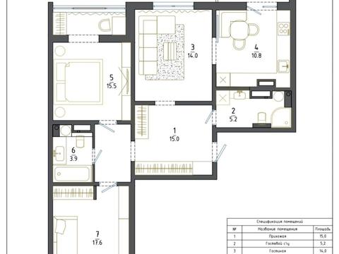 квартира по адресу Юлии Здановской ул. (Ломоносова), 36-В