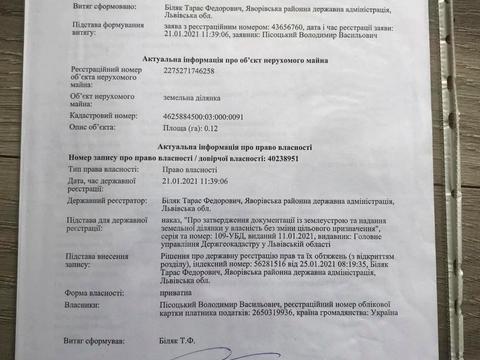 ділянка за адресою с. Залужжя, 