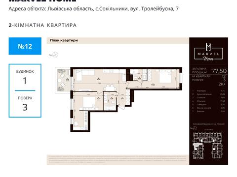 квартира за адресою Проектована Тролейбусна вул., (Будинок 2)