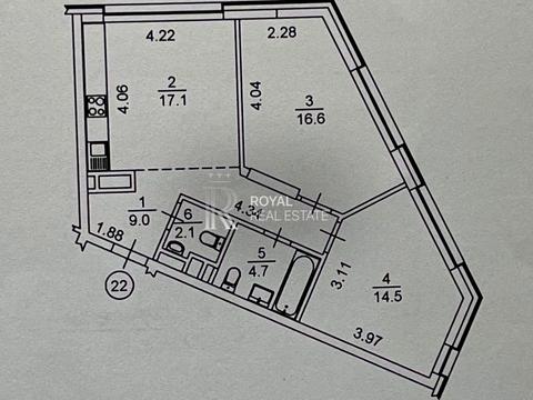 квартира за адресою Митрополита Василя Липківського вул. (Урицького), 16-Г
