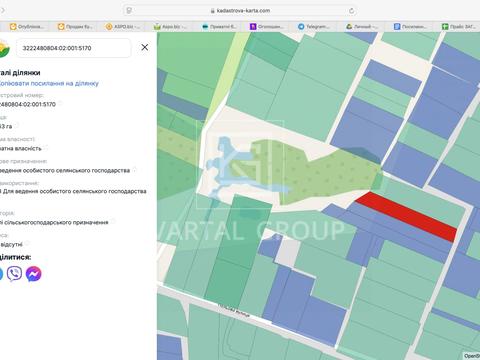 ділянка за адресою Польова