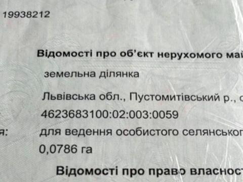 ділянка за адресою 