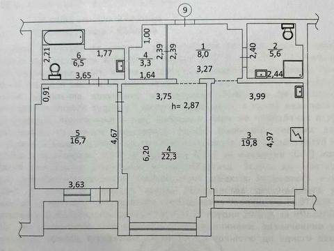 квартира по адресу Андрея Верхогляда ул. (Михайла Драгомирова), 12