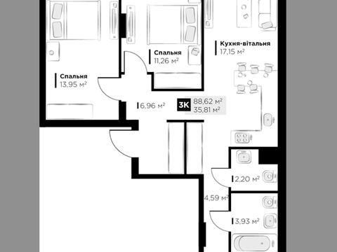 квартира за адресою Андрія Кияка вул., 11