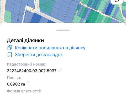 участок по адресу Горенська сільська рада