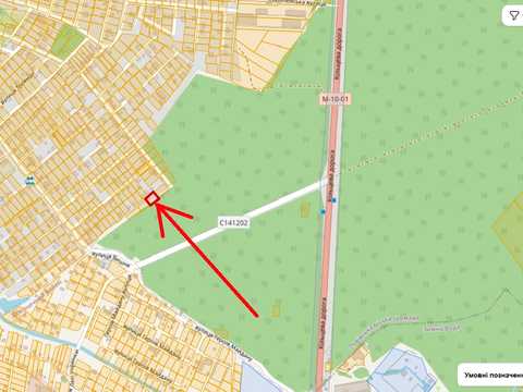 ділянка за адресою садівниче товаристао "Конвейєр"
