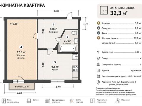 квартира за адресою Будівельників вул., 8