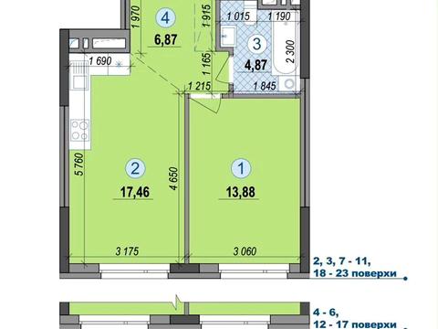 квартира за адресою Петра Григоренка просп., 46