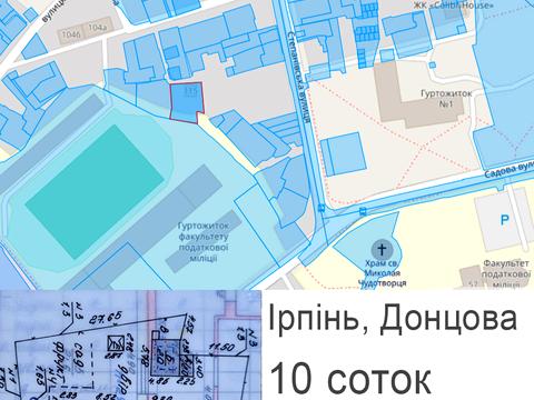 участок по адресу Матвія Донцова ул. (Тургеневская), 115
