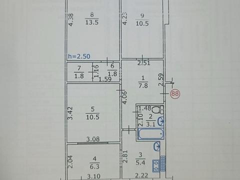 квартира за адресою Свободи просп. (60-річчя Жовтня), 59