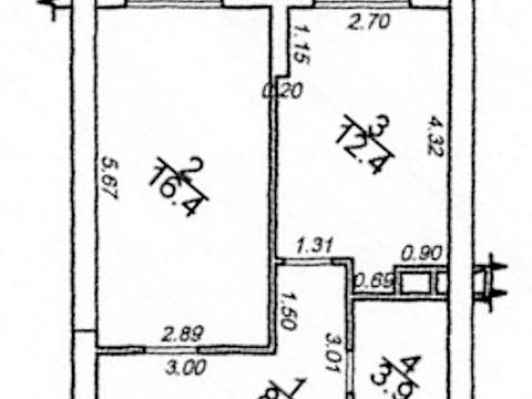 квартира по адресу Краснова ул., 1-Б