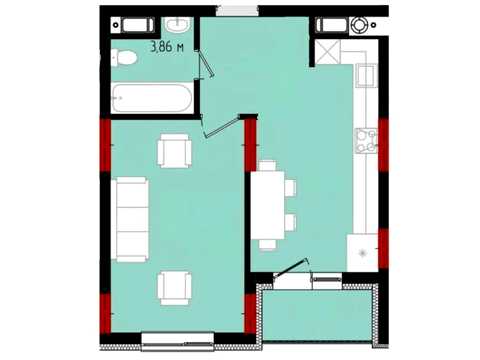 квартира по адресу Ленкавского ул., 2-А к1,2