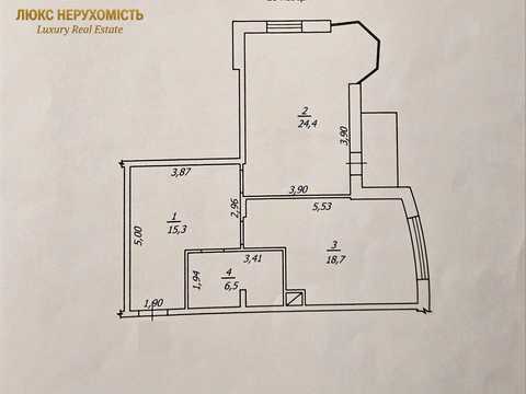 квартира за адресою Аркадійське плато вул. (Гагаринське плато), 9