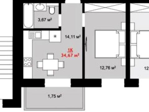 квартира за адресою Дмитра Коцюбайла вул., 3
