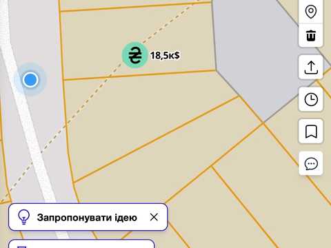 участок по адресу Зоряна