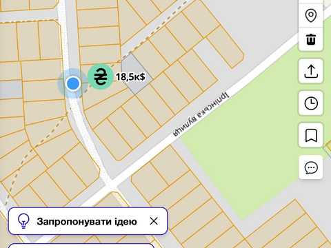 участок по адресу Зоряна
