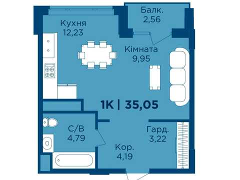 квартира за адресою Бастіонна вул., (Будинок 1)